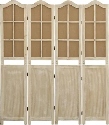Obrázek produktu pro vidaXL 4dílný dělič místností hnědý 140x165 cm Látka