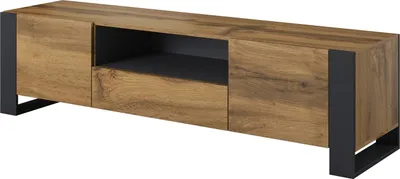 Immagine prodotto di Cama WOOD RTV, Rovere wotan, Truciolato, Rovere wotan, Truciolato, 1 cassetto/cassetti, 2 ripiani/scaffali