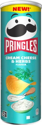 Zdjęcie produktu dla Pringles Cream Cheese and Herbs Chips Stapelchips Packung 160g