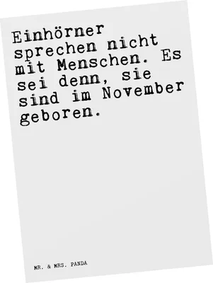 Produktbild von Mr. & Mrs. Panda Postkarte Einhörner sprechen nicht mit... - Weiß - Geschenk, Unicorn, Geburtstag, Postkarten, Einhorn, Ansichtskarten, lustiger Spruch, Ansichtskarte