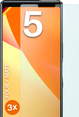 Produktbild von moex® 3x Schutzfolie kompatibel mit Sony Xperia 5 - Displayschutzfolie Anti Reflex Folie, Matt