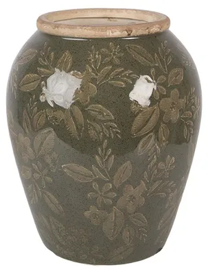Produktbild von Clayre & Eef Vase Ø 16x20 cm Grün Keramik