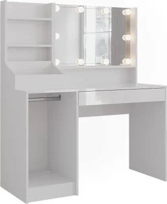 Immagine prodotto di Tavolo da toeletta Vicco Sherry Bianco/bianco lucido 119.8 cm 4 parti, Model 57597