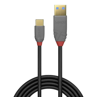 Produktbild von LINDY USB 2.0 Kabel Typ A/C Anthra Line M/M 0.5m