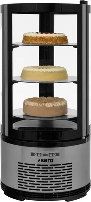 Image de Vitrine à gâteaux, 100 litres, modèle Sarina, dimensions : L 480 x P 480 x H 1030
