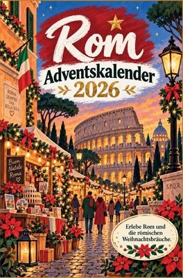 Produktbild von Buch Adventskalender Rom: 24 Tage Reise durch Rom mit Rezepten, Sprach-Häppchen & Quiz