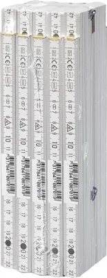 Produktbild von 10 x Hultafors Zollstock Gliedermaßstab 2 Meter  Weiß
