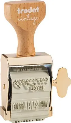 Produktbild von Trodat 158077, Rechteckig, Gold, Holz, 150 mm, 450 mm