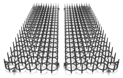 Image de Lot de 4 grilles de protection pour plantes - Noir