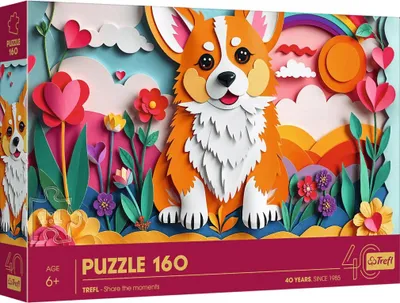 Obrázok produktu pre PUZZLE 160 40. výročie Trefl PaperArt:Pes 40050
