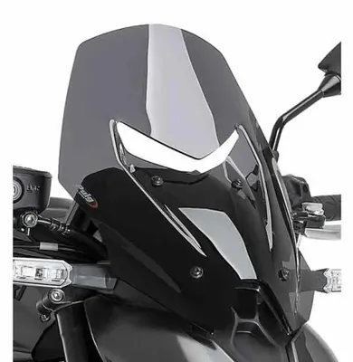 Obrázek produktu pro Puig, štít do větru pro motocykl Kawasaki Z900/se (model 2025), stříbrný, stříbrná barva, univerzální velikost