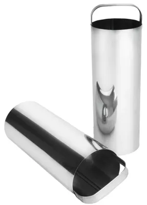 Productafbeelding van Koekvorm met gordijnmotief - koekjesvorm - roestvrij staal - 16 cm - set van 2 - zilver
