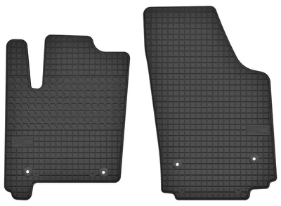 Image de Tapis avant en caoutchouc pour Opel Meriva A 2002-2010 (monospace) – 2 pièces, noirs, sur mesure