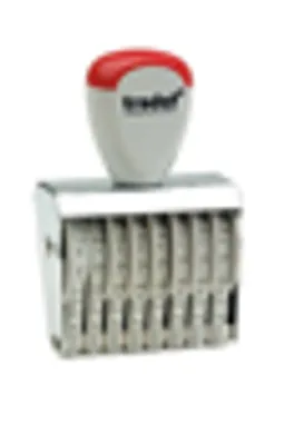 Produktbild von Ziffernbaenderstempel 8-stellig, 4mm Schrifthoehe