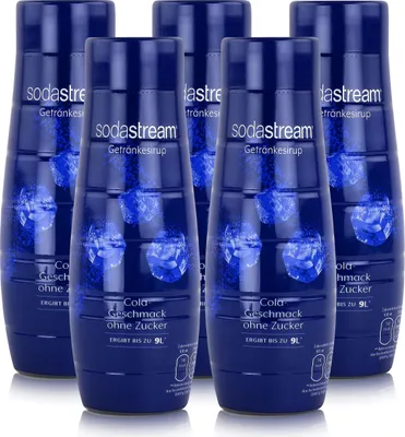 Produktbild von SodaStream Getränke-Sirup ohne Zucker Cola Geschmack 440ml (5er Pack)