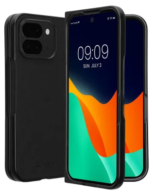 Produktbild von kwmobile Flip Hardcase kompatibel mit Google Pixel 9 Pro Fold - Hülle für Foldable Handy - Handyhülle in Schwarz