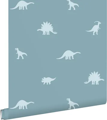 Produktbild von ESTAhome Tapete Dinosaurier Hellblau 50 x 900 cm