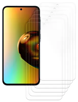 Produktbild von kwmobile 6x Displayschutzfolie kompatibel mit Samsung Galaxy A55 5G Folie - klare Schutzfolien Set in transparent