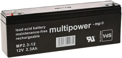Image de Powery Batterie au plomb (multipower) compatible avec MP2.2-12 Vds