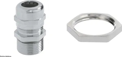 Obrázok produktu pre Spojka LAPP s poistnou maticou PG11x1,41, dlhá, mosadz (CuZn), poniklovaná, dĺžka závitu 12,0 mm – 1 ks