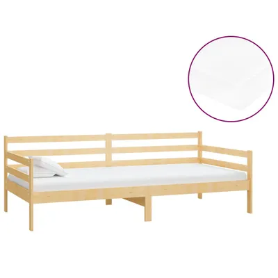 Image de vidaXL Lit de jour avec matelas 90x200 cm pin massif