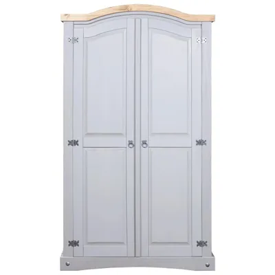Immagine prodotto di Armadio in Legno di Pino Messicano  2 Ante Grigio