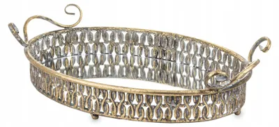 Produktbild von Domdekoracji Patera 139313 Dekorationsschale Gold 41cm
