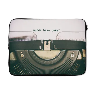 Produktbild von MuchoWow® Laptop Hülle 14 ZollSchreibmaschine - Vintage - Zitate Laptoptasche - Laptoptasche - Stoßsicher - Schutzhaube
