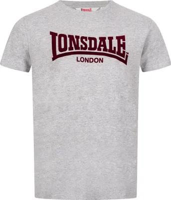 Image de T-shirt homme coupe régulière LL008 ONE TONE Marl Grey/Oxblood L Lonsdale