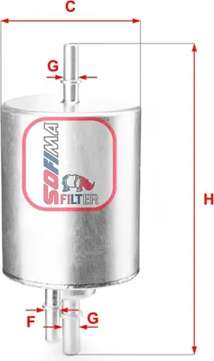 Produktbild von Kraftstofffilter SOFIMA S 1830 B für AUDI A6 Avant (4F5, C6) Filtereinsatz