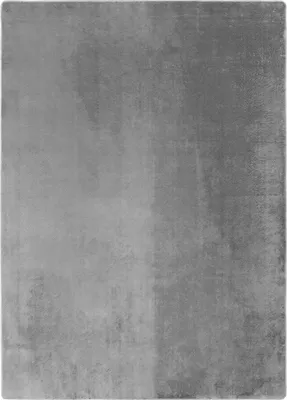 Produktbild von Kurzflor Teppich Einfarbig Wohnzimmer Schlafzimmer Esszimmer Silber 80x250 cm Rechteckig