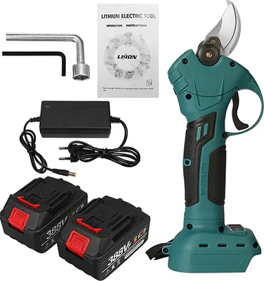 Zdjęcie produktu dla Sekator elektryczny Akumulatorowy sekator elektryczny, średnica cięcia 10-30 mm, w zestawie 2 akumulatory + ładowarka
