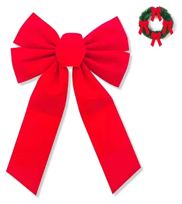 Große Geschenkschleife, rot, 1 Stück, für Dekoration & Basteln
