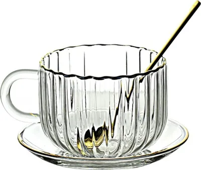 Produktbild von Kaffeeservice 1 Artikel Luxus Glas Tee Tassen Set (1-tlg), 400ml