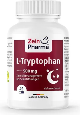 Obrázok produktu pre Zein Pharma - L-tryptofán, 500 mg, 45 kapsúl