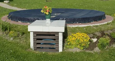 Produktbild von Abdeckplane mit Spannschloss für Rundbecken Ø 5,0m