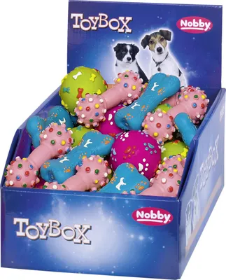 Produktbild von Nobby Latex Hundespielzeug Ball oder Knochen