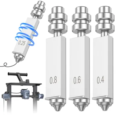 4er-Set 3D-Druckerdüsen 0,25–0,8 mm für Kobra X