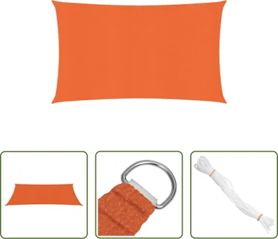 Immagine prodotto di The Living Store Tenda da sole 160 g/m² rettangolare arancione 4x7 m HDPE