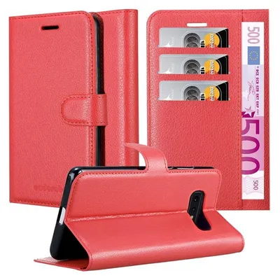 Immagine prodotto di Cadorabo custodia per Samsung Galaxy S10e custodia protettiva in rosso custodia per cellulare cover chiusura magnetica
