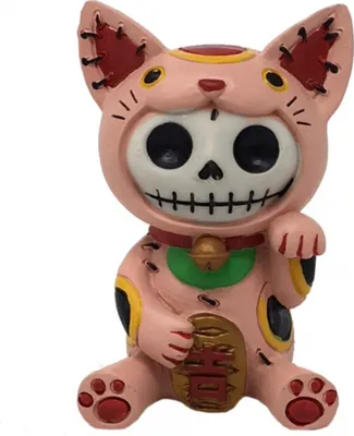 Produktbild von Maneki Neko - Furrybones Figur als Geschenkidee für Gruselfans