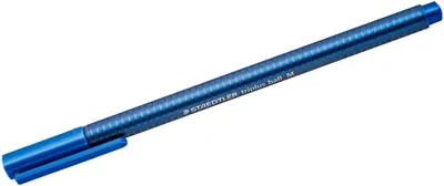 Produktbild von Kugelschreiber triplus ball Kappenmodell M blau Packung mit 10 Stück