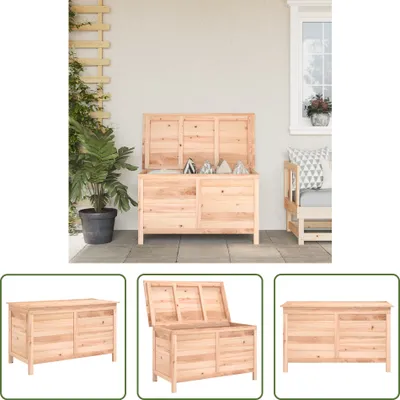 Produktbild von The Living Store Gartentruhe 99x50x56,5 cm Massivholz Tanne