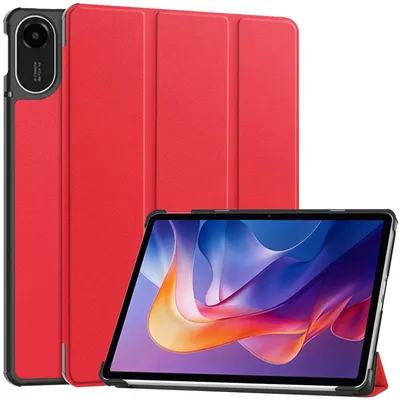 Obrázek produktu pro Pro Xiaomi Redmi Pad 2 4G 11" 2025 3folt Wake UP Smart Cover Pouzdro na tablet Red