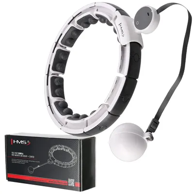 Zdjęcie produktu dla Hula Hop HMS HHM16 z magnesem i obciążnikami biały + licznik