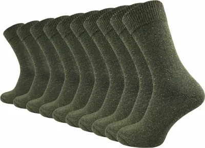 Produktbild von Gawilo Dicke & warme Herren Army Socken (10 Paar), Grün / 47 - 50