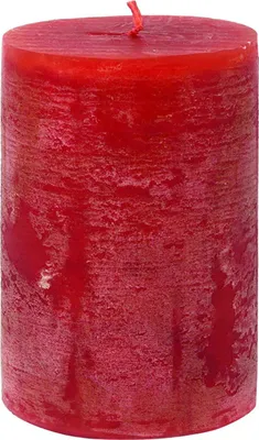 Produktbild von Stumpenkerze durchgefärbt rot 10 x Ø 7 cm