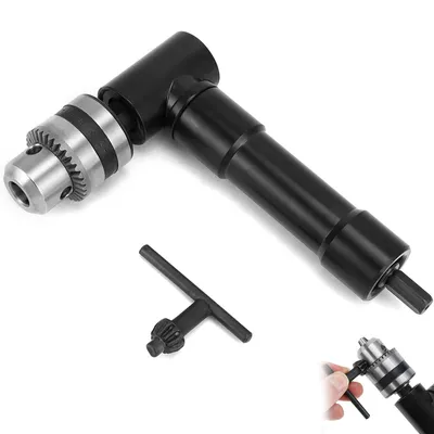 Produktbild von Bohrfutter, Winkelbohrvorsatz, Bohrfutter, 90 °, Bohrfutter 0.8-10mm, Aluminiumlegierung,Maximales Drehmoment 25 Nm, Mit Abbiegevorrichtung