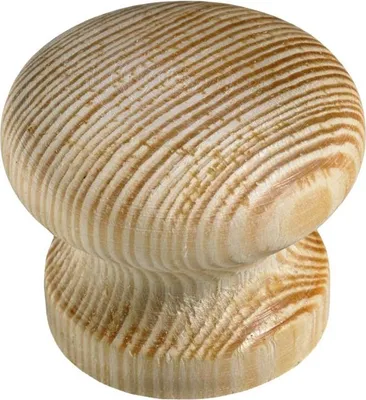 Produktbild von Hettich Möbelknopf Kiefer roh Ø 35,0 x 29,0 mm - 1 Stück