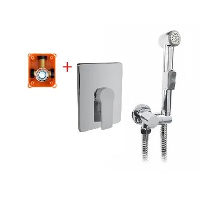 Imagen del producto de Mereo Dita: Batería para bidé empotrada, con ducha y cuerpo, cromada, modelo CBE60105DBS